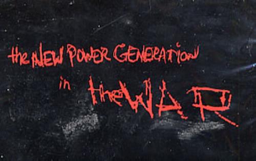洋楽 the NEW POWER GENERATION the WAR the NEW POWER GENERATION the WAR